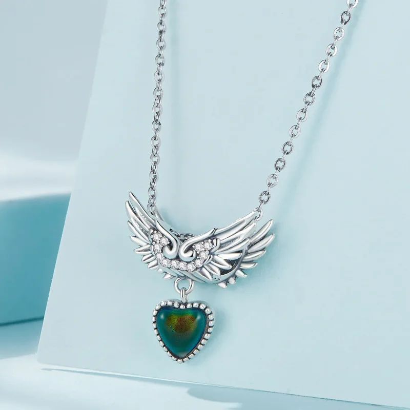 (image for) Pandora Style Wings Guardian Emotional Stone Charm - SCC2581 - View 4