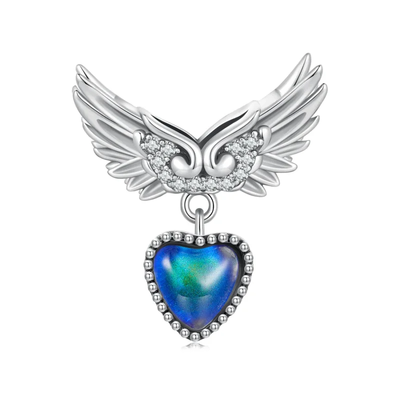 (image for) Pandora Style Wings Guardian Emotional Stone Charm - SCC2581 - Product Image