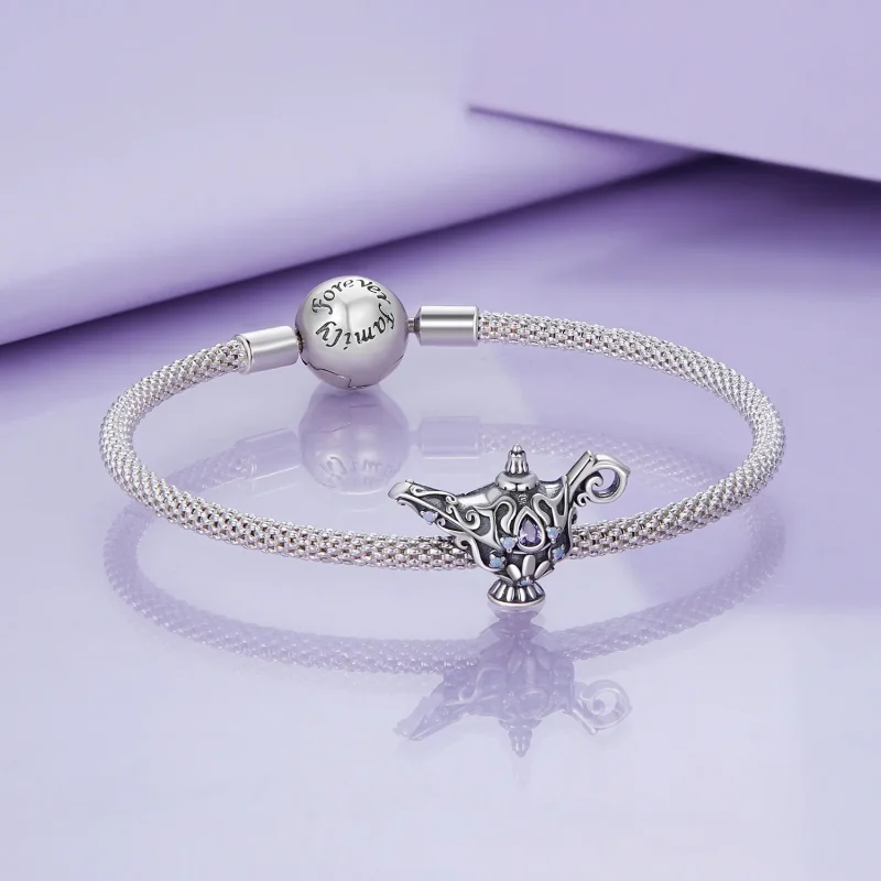 (image for) Pandora Style Wishing Magic Lamp Charm - BSC893 - View 5