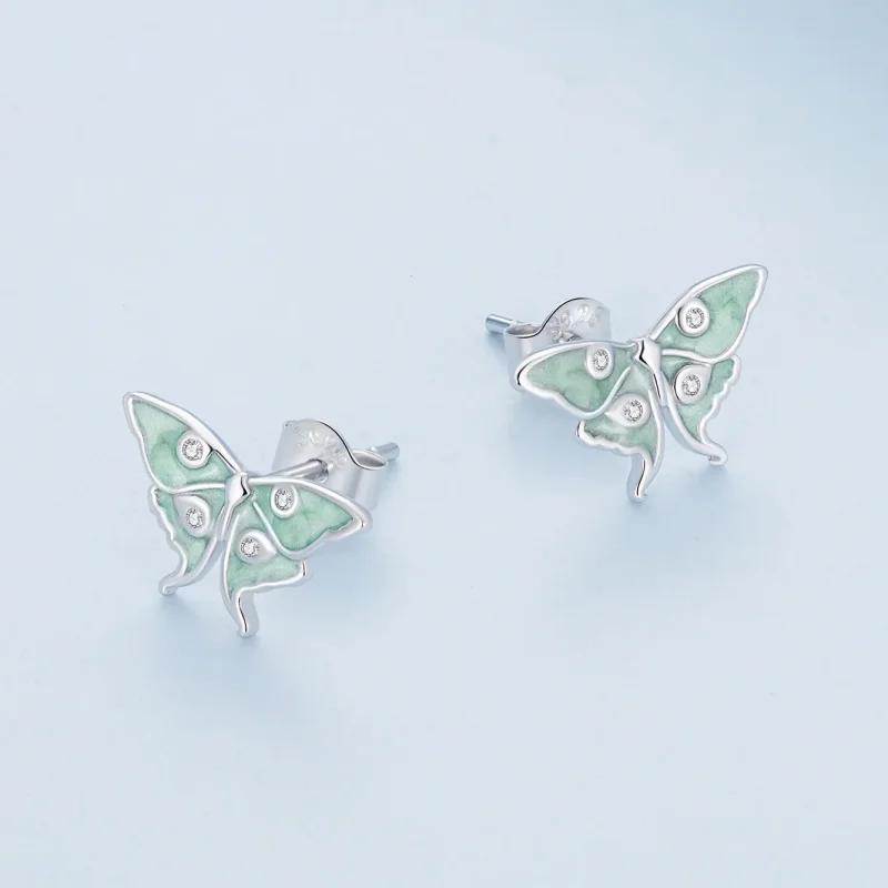 (image for) Pandora Style Wizard of Oz Butterfly Studs Earrings - BSE828 - View 4