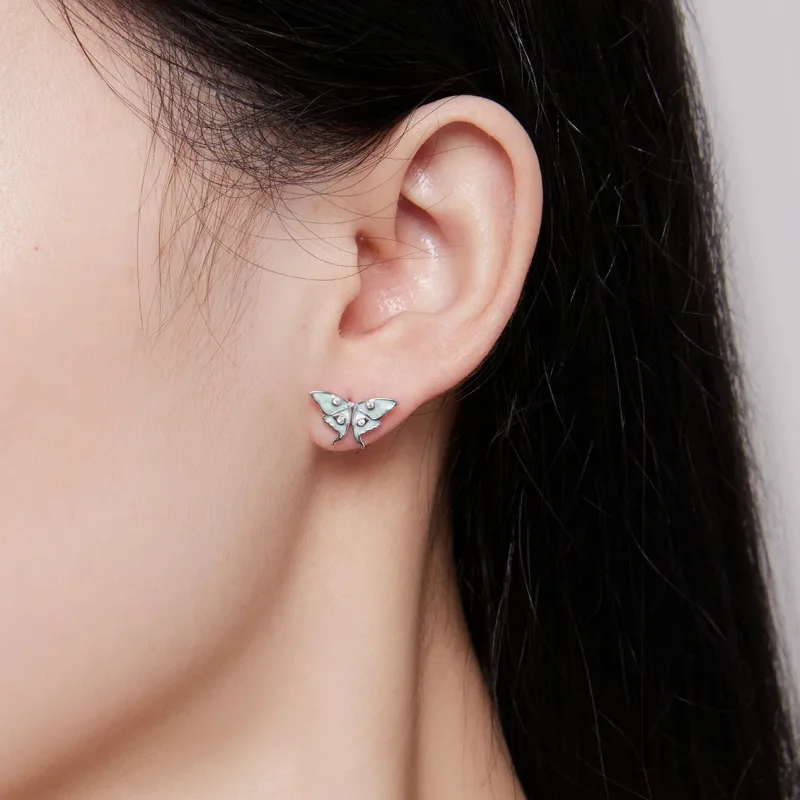 (image for) Pandora Style Wizard of Oz Butterfly Studs Earrings - BSE828 - View 5