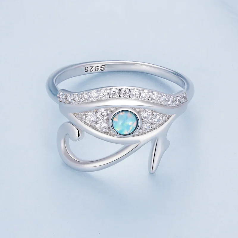 (image for) Pandora Style Zircon Eye of Horus Ring - BSR403 - View 3