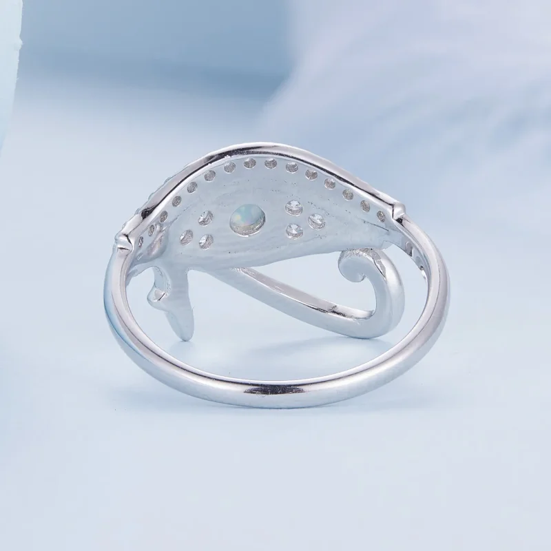 (image for) Pandora Style Zircon Eye of Horus Ring - BSR403 - View 4