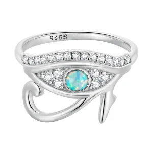 (image for) Pandora Style Zircon Eye of Horus Ring - BSR403