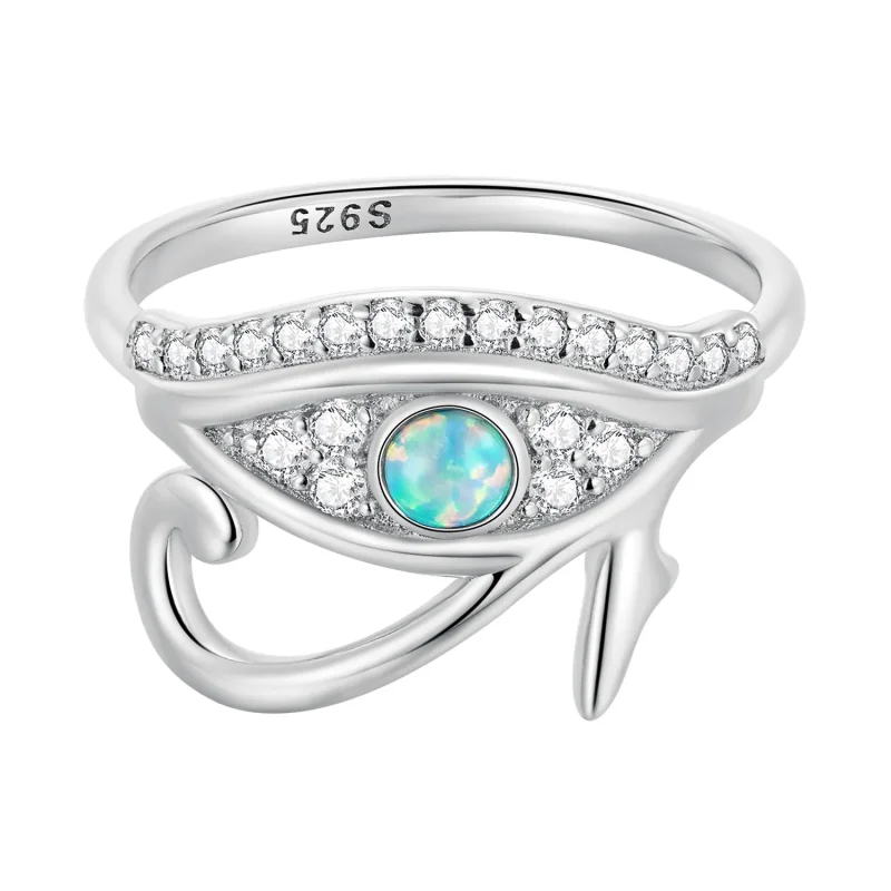 (image for) Pandora Style Zircon Eye of Horus Ring - BSR403 - Product Image