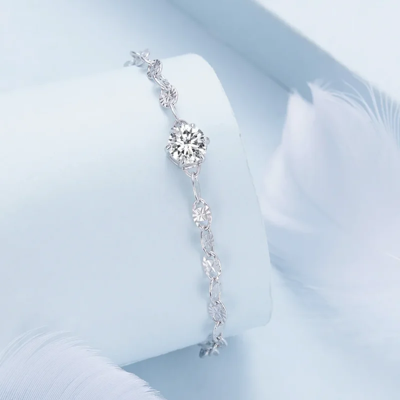 (image for) Pandora Style Zircon Fine Sparkle Chain Bracelet - BSB142 - View 2