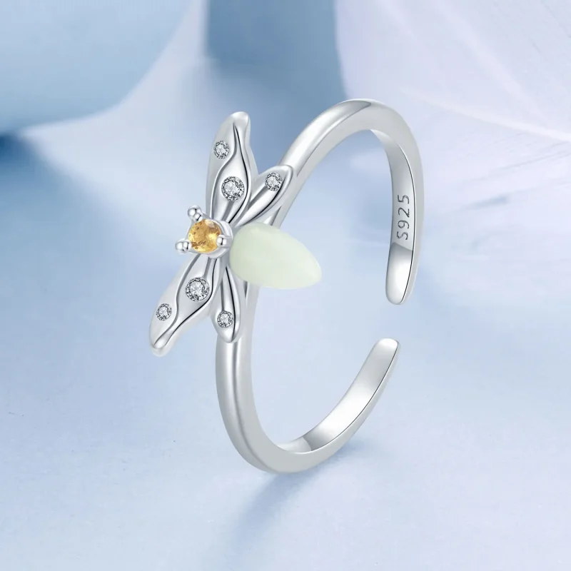 (image for) PANDORA Style Bee Luminous Ring - BSR521-E - View 2