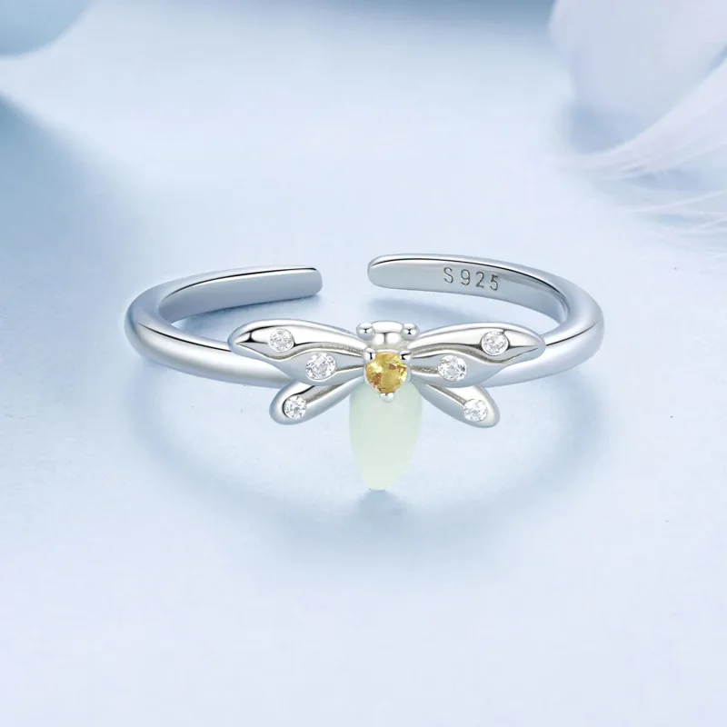 (image for) PANDORA Style Bee Luminous Ring - BSR521-E - View 3
