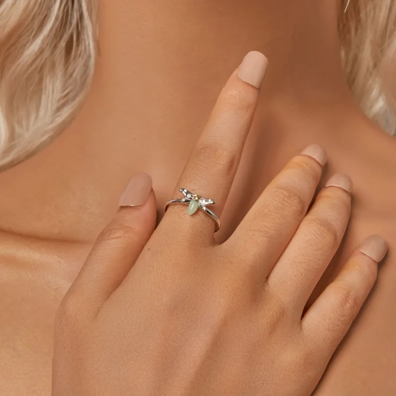 (image for) PANDORA Style Bee Luminous Ring - BSR521-E - View 6