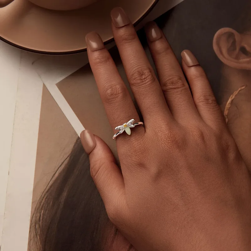 (image for) PANDORA Style Bee Luminous Ring - BSR521-E - View 8