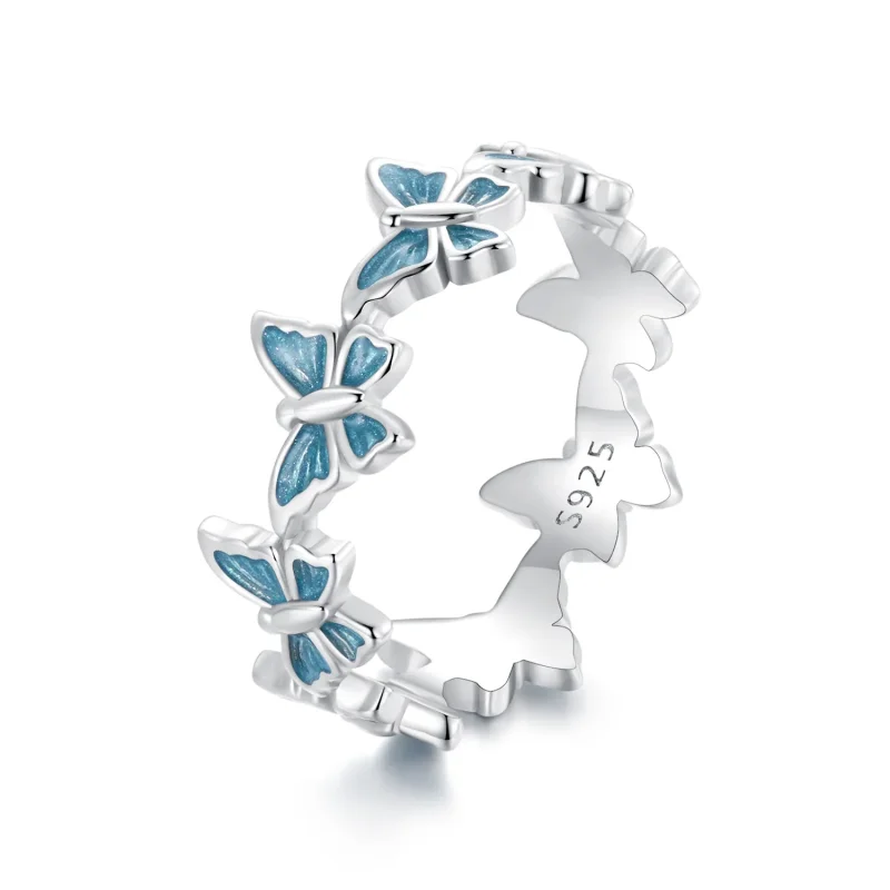 (image for) PANDORA Style Blue Butterfly Ring - BSR508 - Product Image