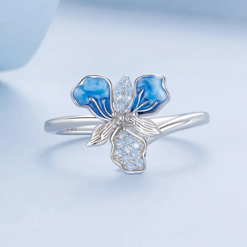 (image for) PANDORA Style Blue Iris Ring - BSR509-E - View 3