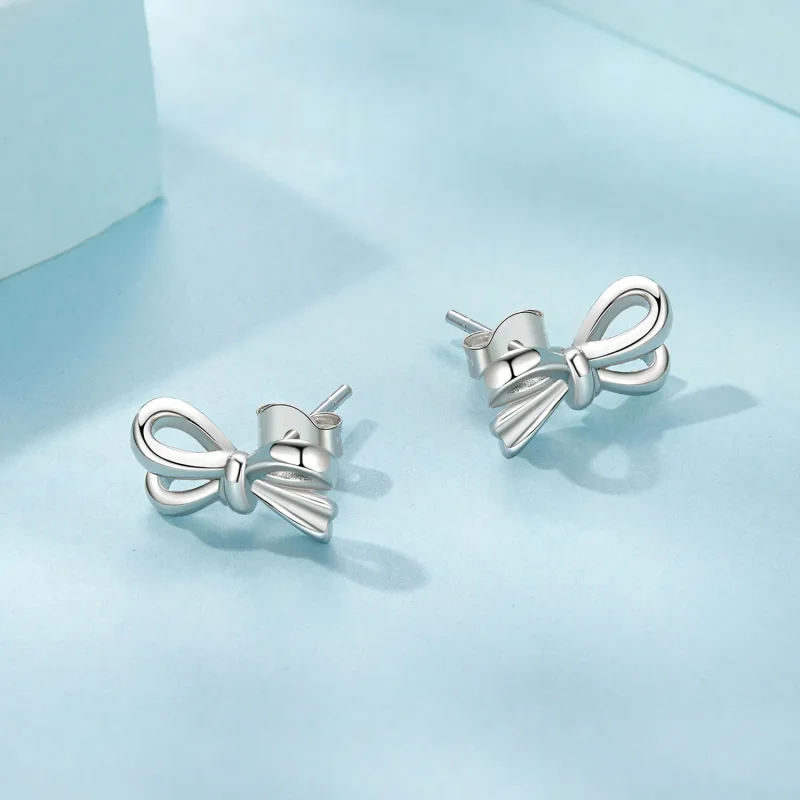 (image for) PANDORA Style Bow Earrings - SCE1707 - View 3