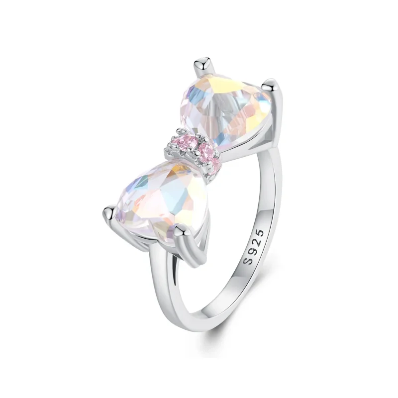 (image for) PANDORA Style Bow Large Center Stone Ring - SCR1000 - Product Image
