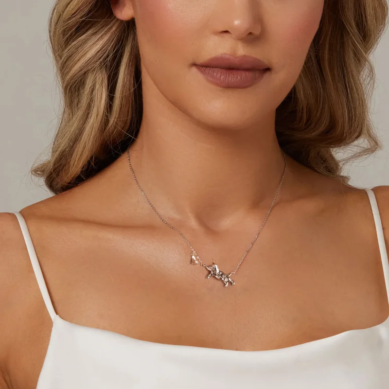 (image for) PANDORA Style Cat And Butterfly Necklace - SCN514 - View 6