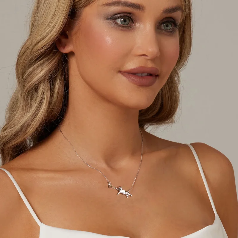 (image for) PANDORA Style Cat And Butterfly Necklace - SCN514 - View 7