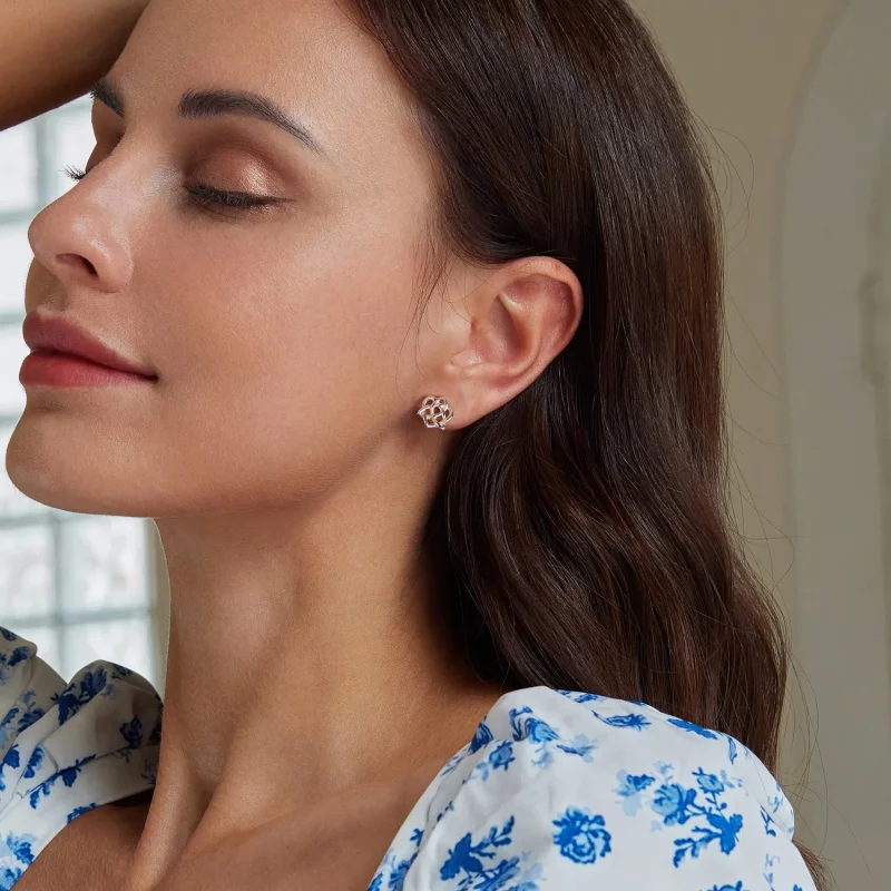 (image for) PANDORA Style Celtic Knot Earrings - BSE958 - View 6