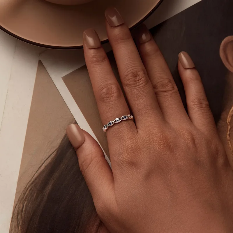 (image for) PANDORA Style Devil's Eye Ring - BSR212 - View 2