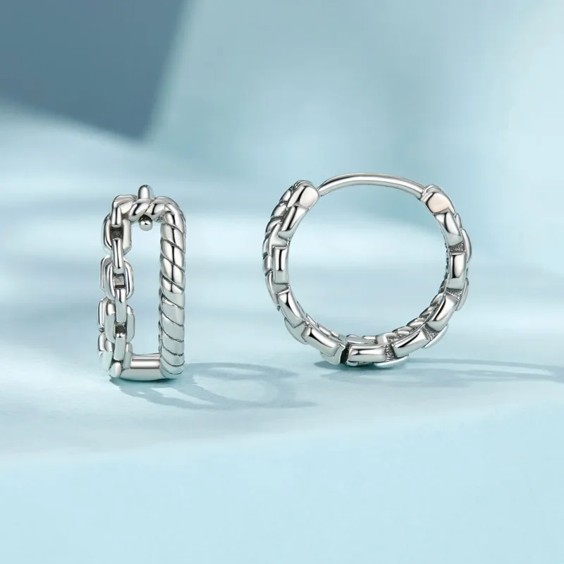 (image for) PANDORA Style Double Layer Ear Buckle Charm - SCE1702 - View 2