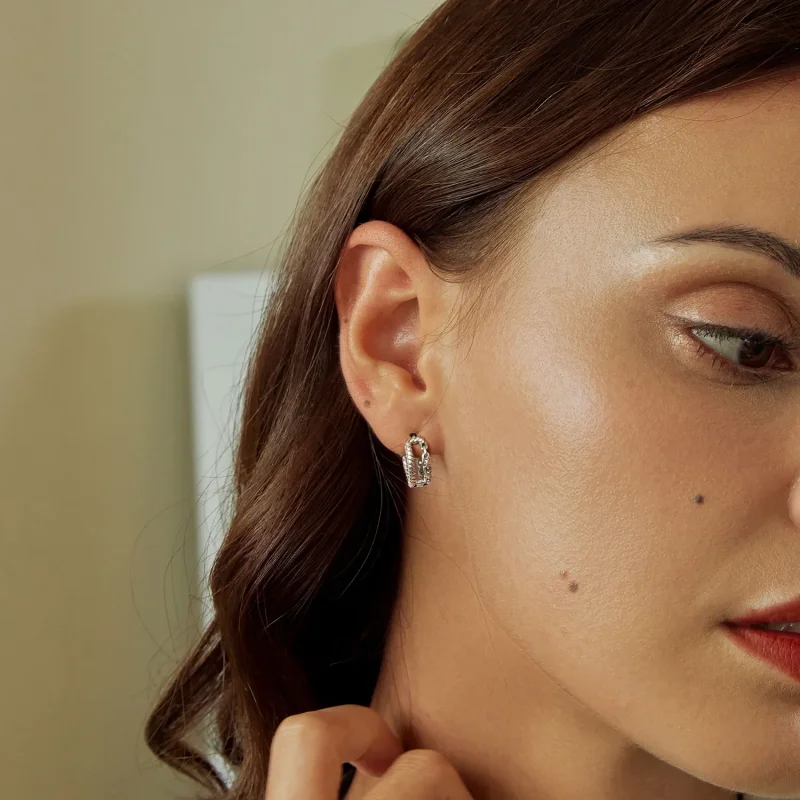 (image for) PANDORA Style Double Layer Ear Buckle Charm - SCE1702 - View 7