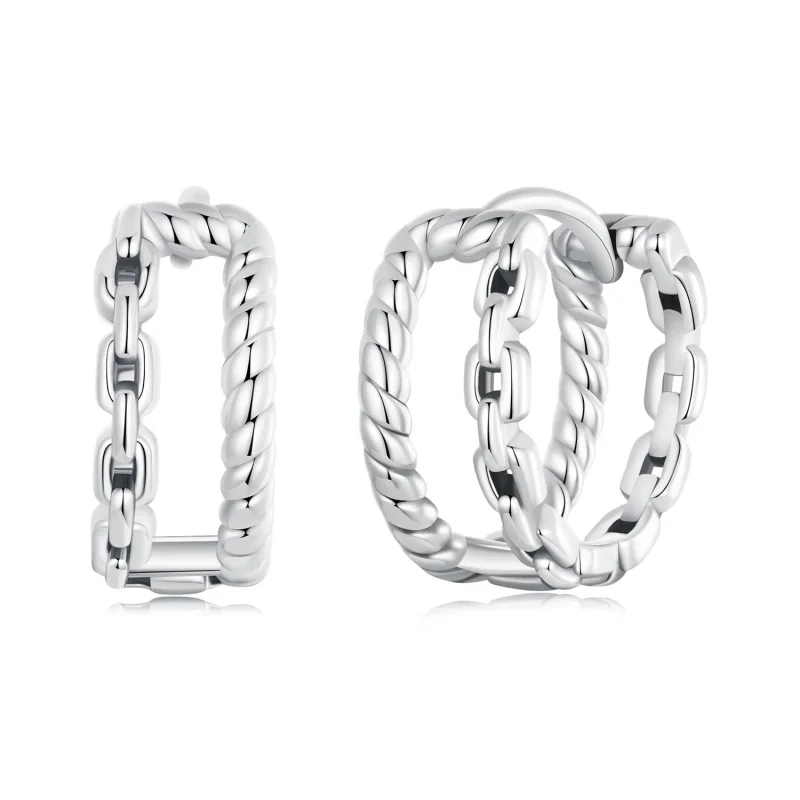 (image for) PANDORA Style Double Layer Ear Buckle Charm - SCE1702 - Product Image