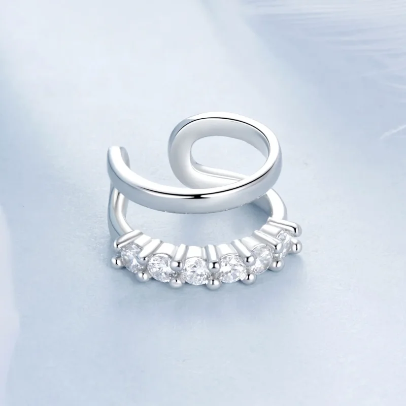 (image for) PANDORA Style Double Layer Ear Cuff - BSE964 - View 3