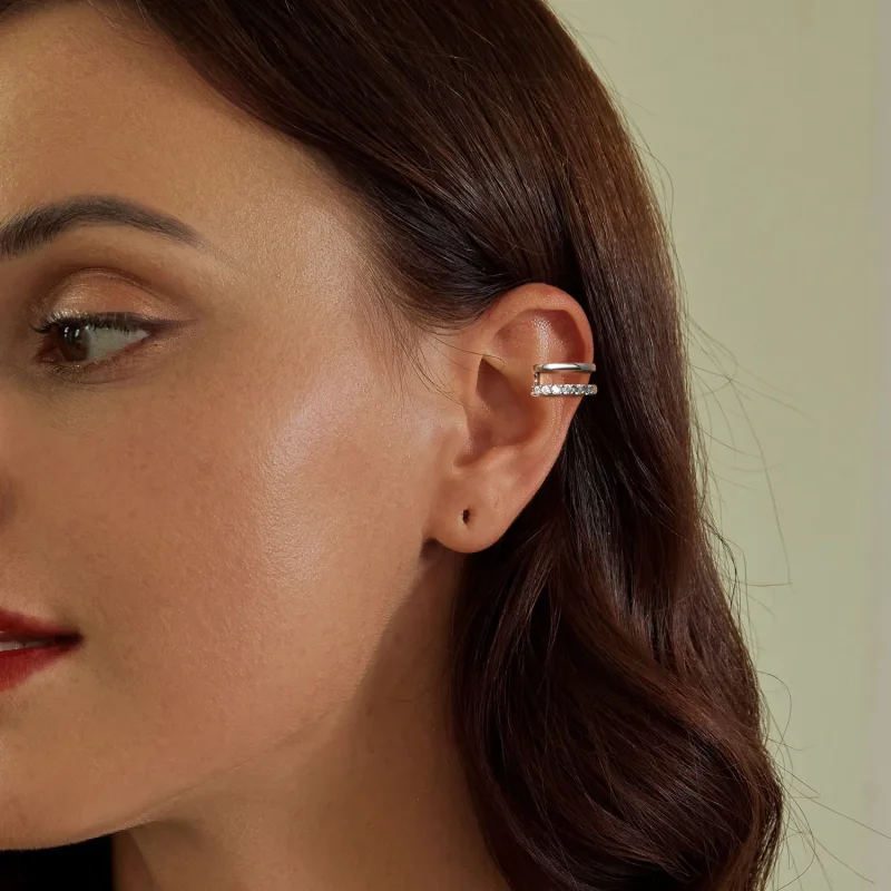 (image for) PANDORA Style Double Layer Ear Cuff - BSE964 - View 6