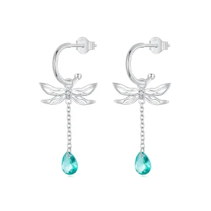 (image for) PANDORA Style Dragonfly Tassel Stud Earrings - SCE1699