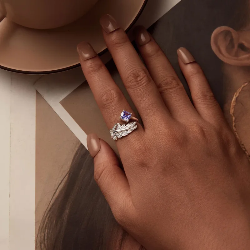 (image for) PANDORA Style Feather Ring - BSR518-E - View 4