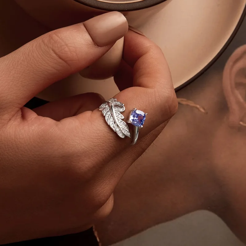 (image for) PANDORA Style Feather Ring - BSR518-E - View 5