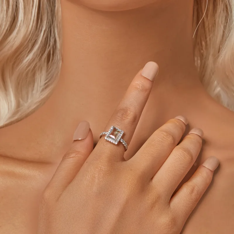 (image for) PANDORA Style Girls Large Center Stone Ring - SCR999 - View 5