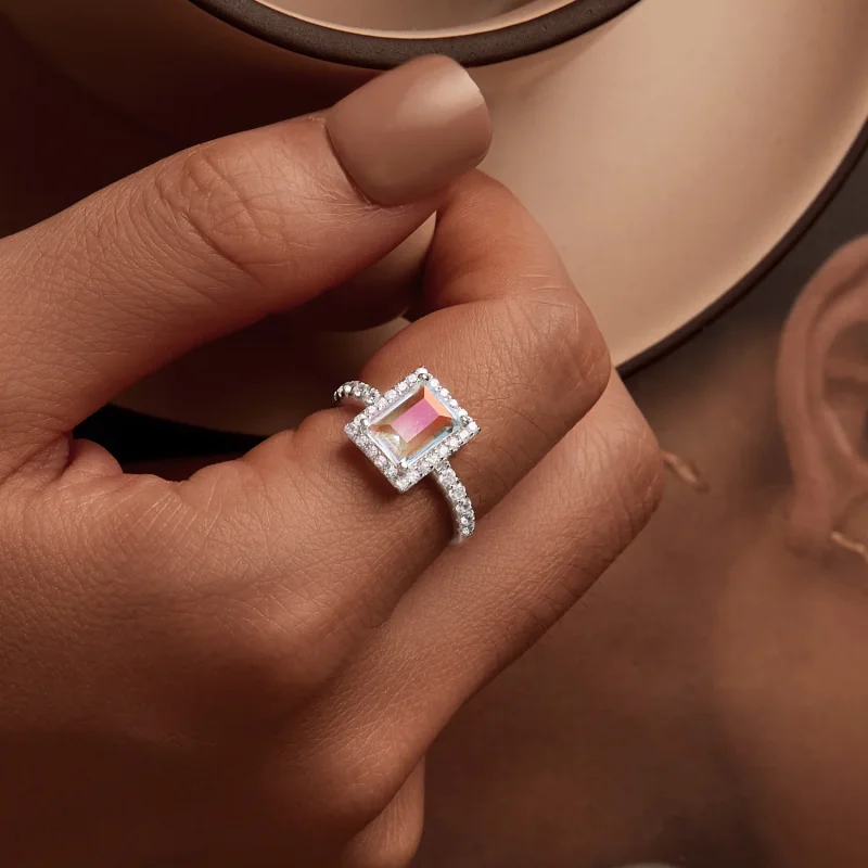 (image for) PANDORA Style Girls Large Center Stone Ring - SCR999 - View 7