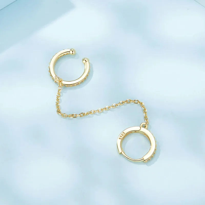 (image for) PANDORA Style Gold Plated Ear Cuffs - SCE1679-B - View 4