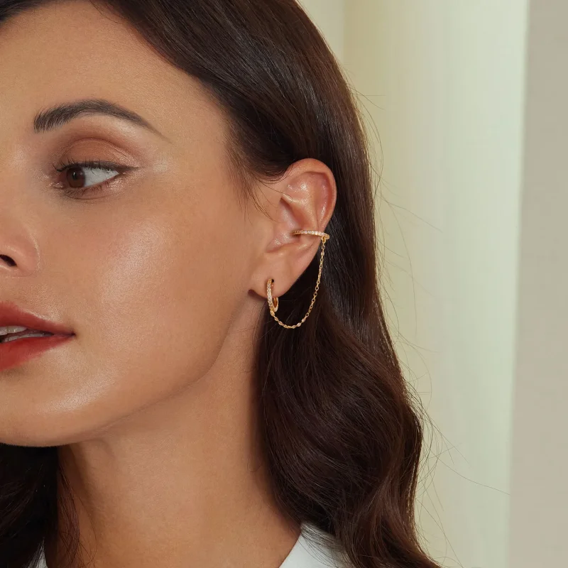 (image for) PANDORA Style Gold Plated Ear Cuffs - SCE1679-B - View 6