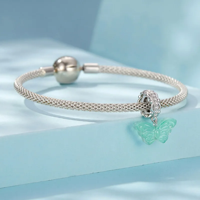 (image for) PANDORA Style Green Butterfly Charm - SCC2712 - View 3