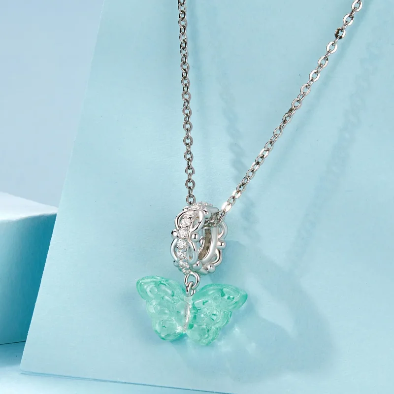 (image for) PANDORA Style Green Butterfly Charm - SCC2712 - View 5