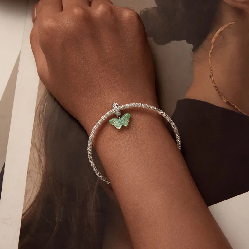 (image for) PANDORA Style Green Butterfly Charm - SCC2712 - View 6