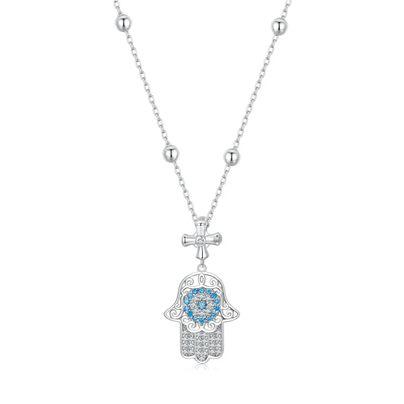 (image for) PANDORA Style Hand Of Fatima Necklace - BSN369 - Product Image