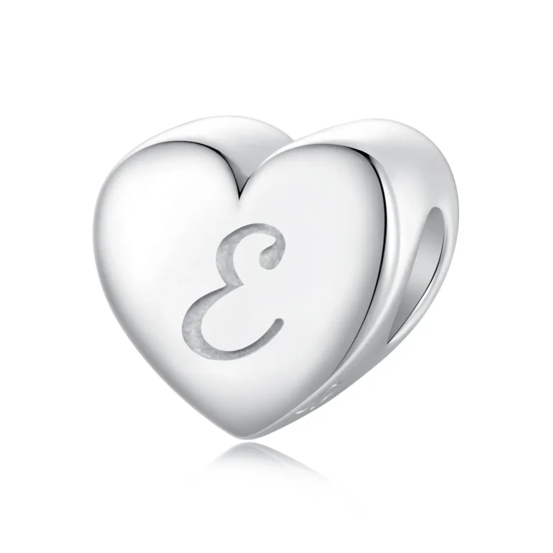 (image for) PANDORA Style Heart Letter E - SCP065-E - Product Image