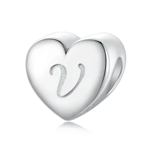 (image for) PANDORA Style Heart Letter V - SCP065-V