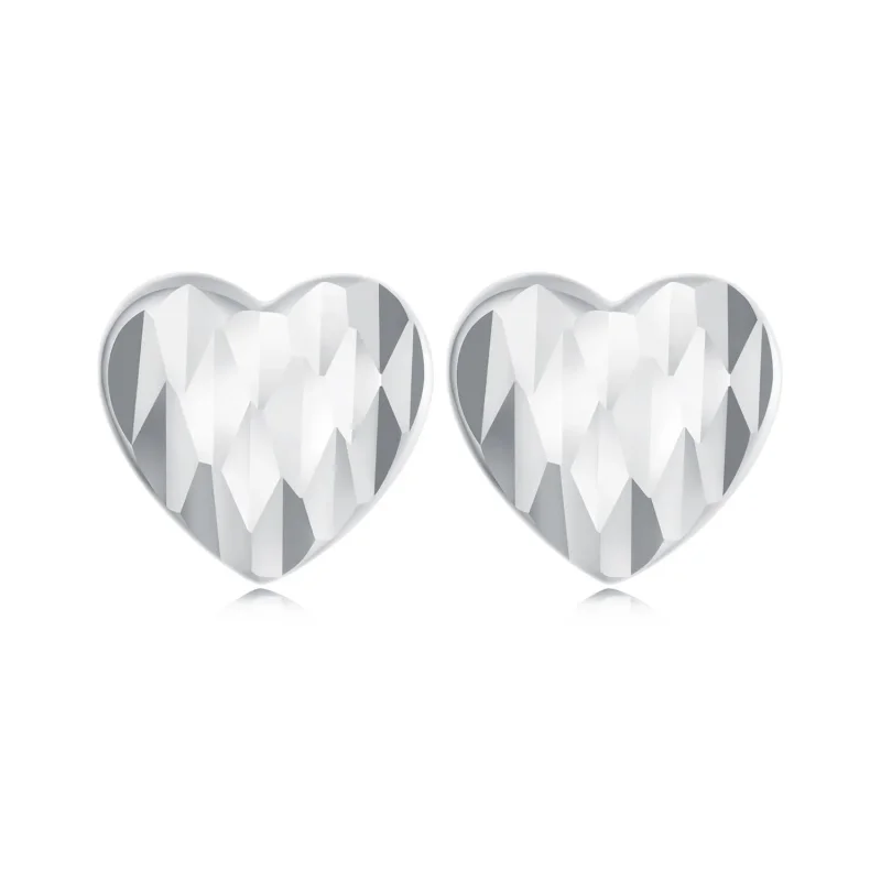 (image for) PANDORA Style Heart Shaped Flower Earrings - SCE1703 - Product Image