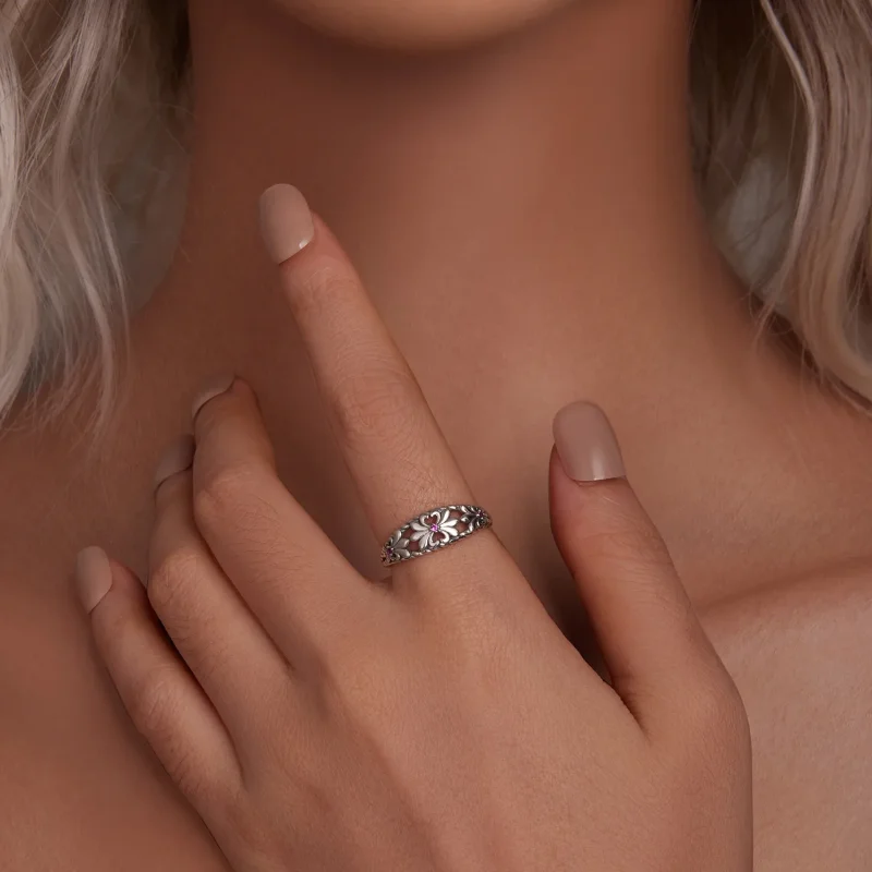 (image for) PANDORA Style Iris Vintage Ring - SCR998 - View 5