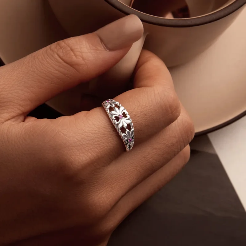 (image for) PANDORA Style Iris Vintage Ring - SCR998 - View 7