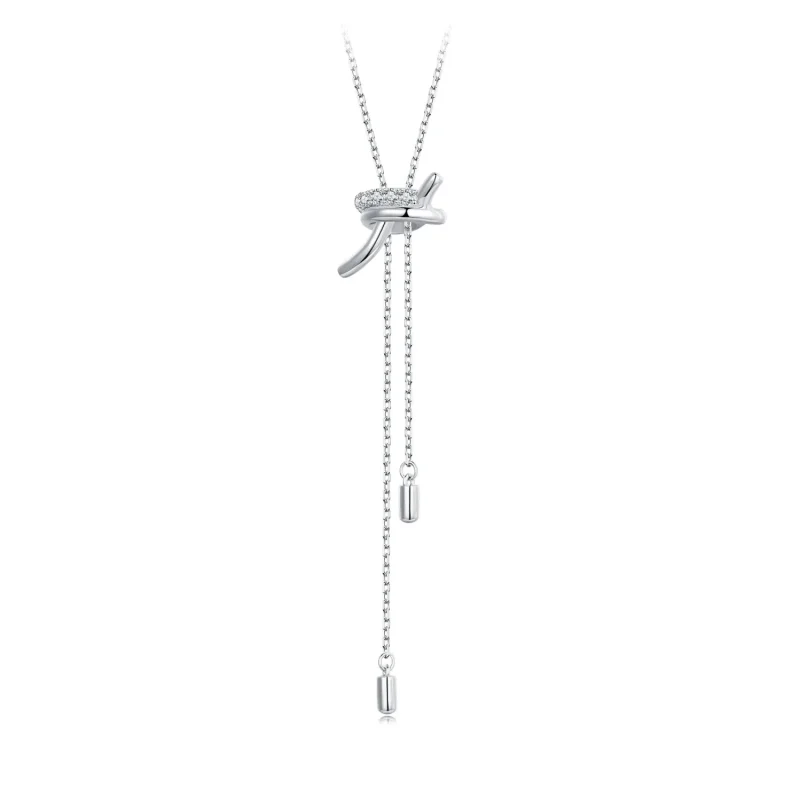 (image for) PANDORA Style Knot Pull Y Necklace - BSN370 - Product Image