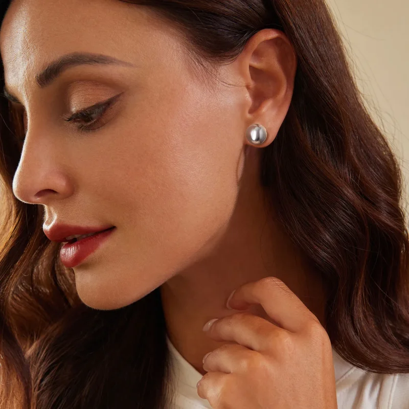 (image for) PANDORA Style Large Ball Earrings - SCE1725-L - View 6