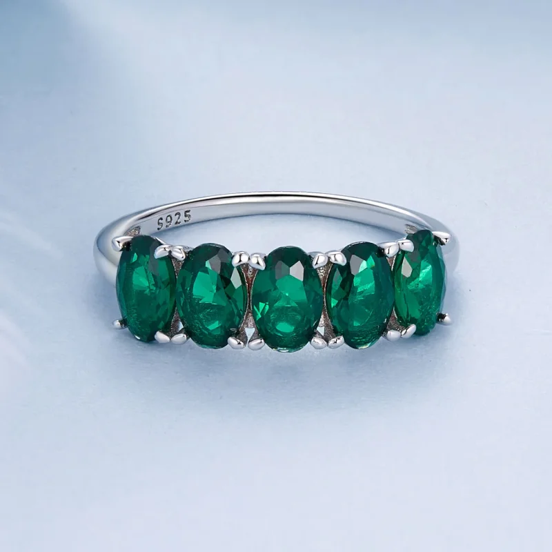 (image for) PANDORA Style Luxurious Green Zirconium Ring - BSR522 - View 3