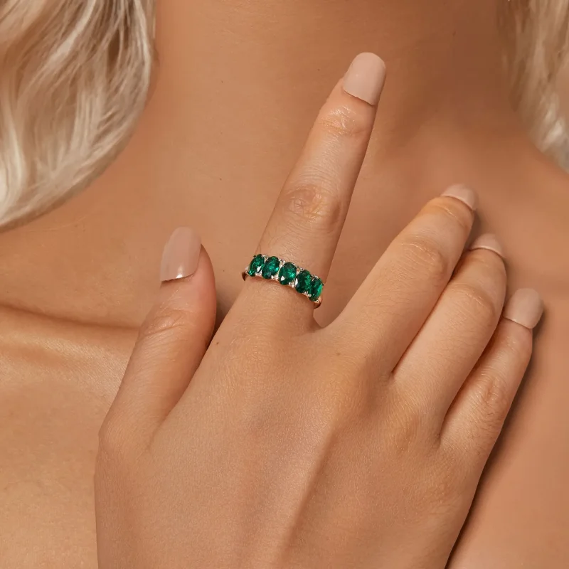 (image for) PANDORA Style Luxurious Green Zirconium Ring - BSR522 - View 4