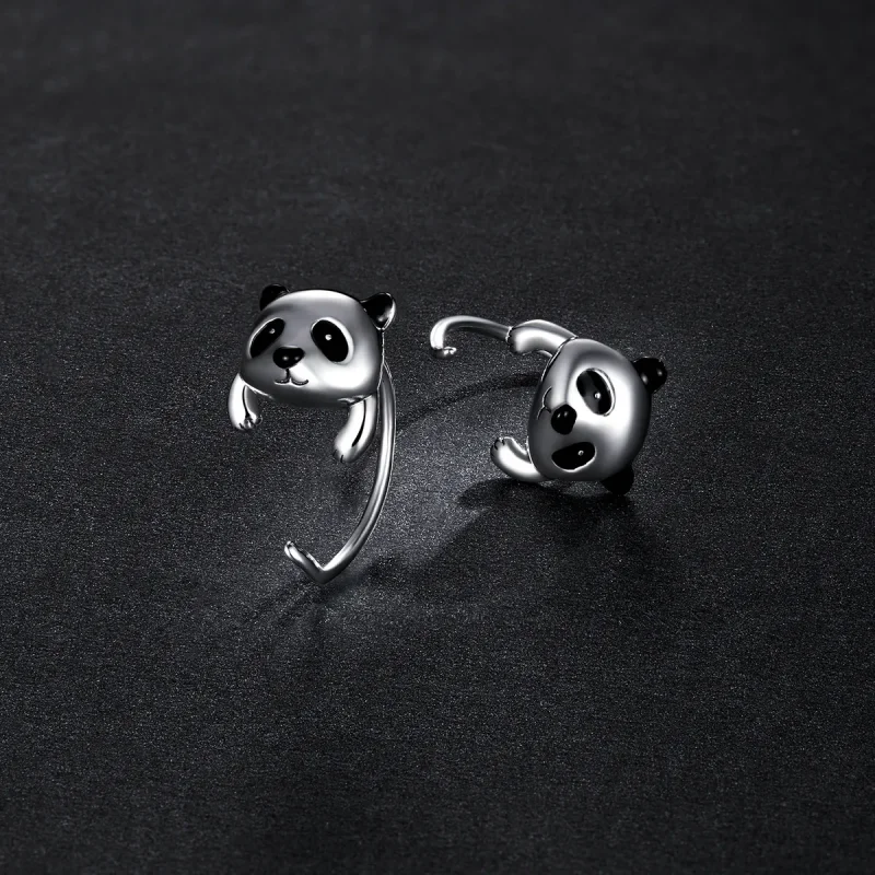 (image for) PANDORA Style Mini Panda Earrings - BSE568 - View 5