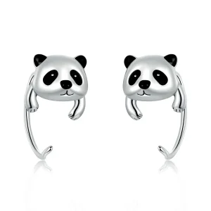 (image for) PANDORA Style Mini Panda Earrings - BSE568