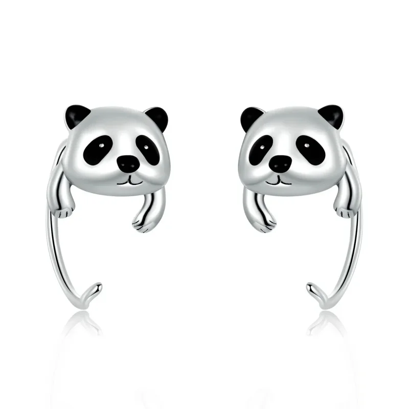 (image for) PANDORA Style Mini Panda Earrings - BSE568 - Product Image